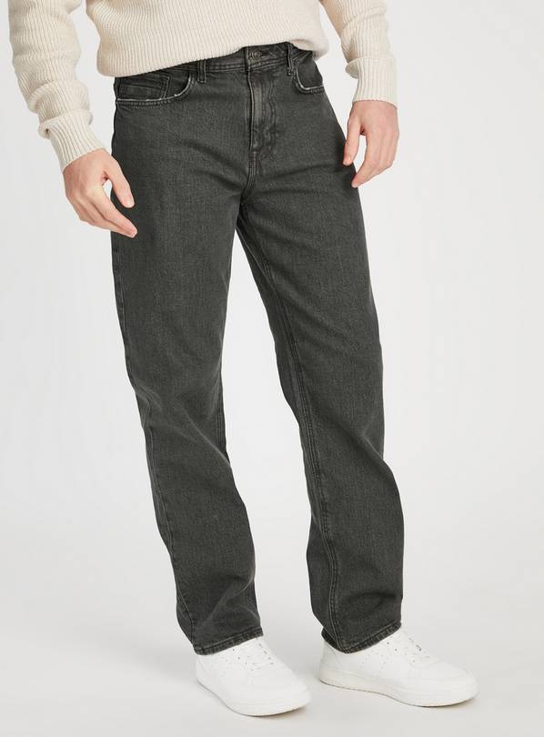 Overdyed Mid Denim Straight Leg Jeans 44R